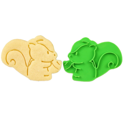 (standing squirrel) 3D Cartoon Cookie Cutter, Durable Baking Tool 1