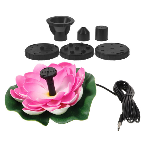 4Sets Floating Pool Fountain USB Rechargeable Outdoor Decor 1
