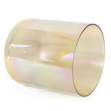 6 Inch 432Hz Chakra Quartz Crystal Singing Bowl G Note Orange for Sound Healing and Meditation