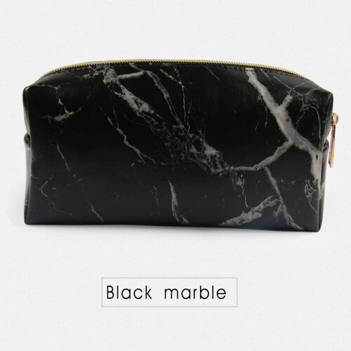 (Black) PU Leather Brush Holder 2