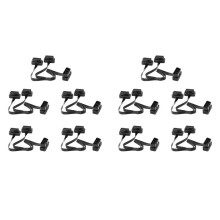 10X OBDII Extension Dual Connector Y Splitter OBD OBD2 16PIN Male to Female Connection Flat+Thin for ELM327