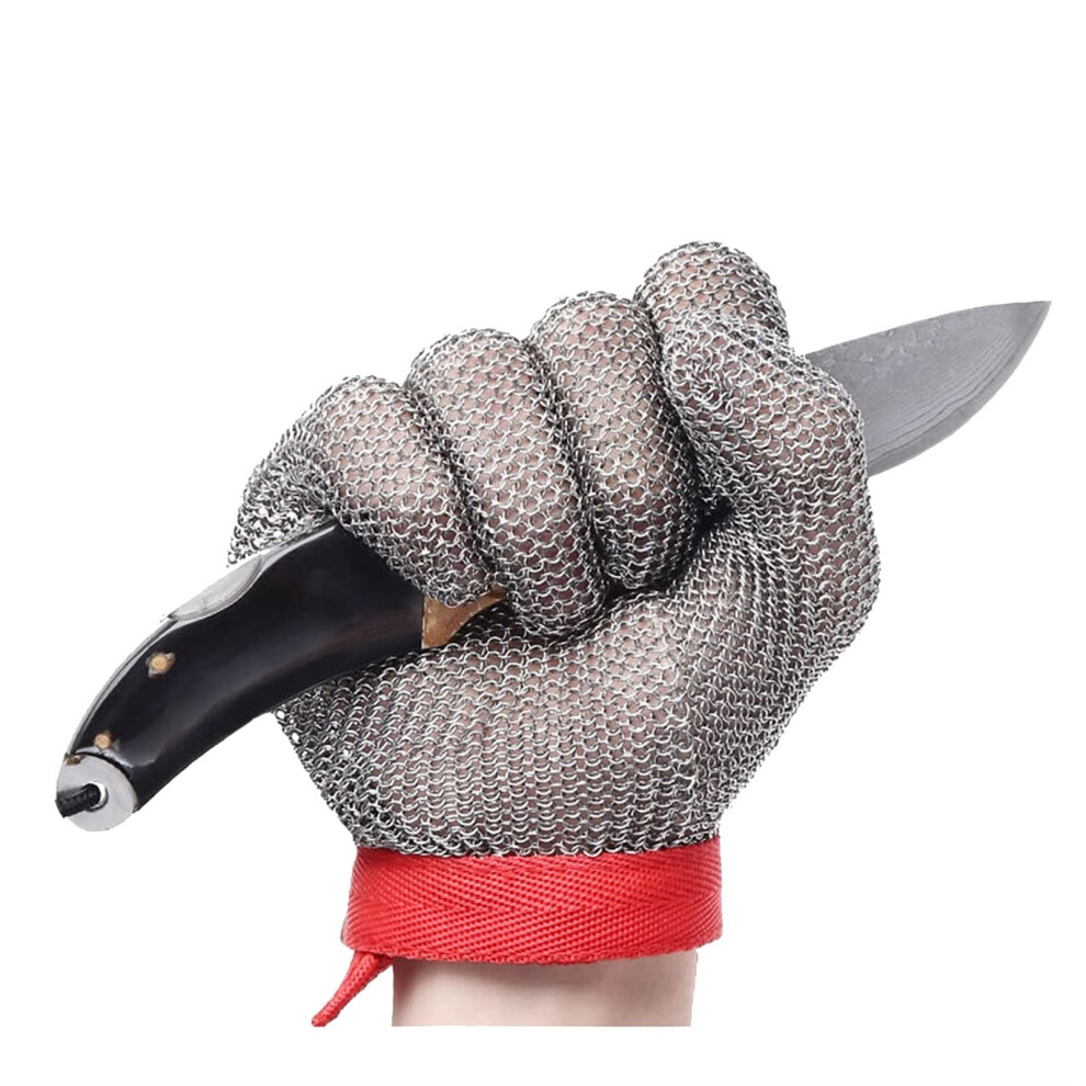 Cut Resistant Gloves Level 9 Protection Stainless Steel Mesh Safety Gloves For Kitchen Use Medium 7Pcs 9771547056416