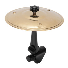 Car Drum Cymbal with Adjustable Vent Mount, Mini Car Percussion for Clear Metal Sound, Gold