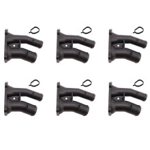 6X Thermostat Housing Coolant Flange Fit for C-Max Focus Fusion Mondeo Fiesta 2001-2012 1707050 2S6G-9K478-BC