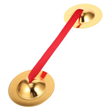 Metal Hand Cymbals with Clear Crisp Sound, Durable Metal Construction for Dance and Music Education