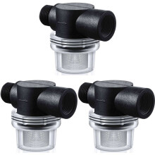 3X Water Pump Strainer Filter, RV Replacement 1/2 Inch Twist- Pipe Strainer Compatible with WFCO or Shurflo Pumps