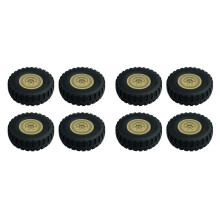 8Pcs LD-P06 Wheel Tire Tyre for LDRC LD-P06 LD P06 Unimog 1/12 RC Truck Car Spare Parts Accessories,Yellow