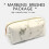 (White) PU Leather Brush Holder 5