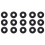 400 Pcs O-Ring in Nitrile Rubber 6 x 2 mm 5