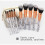 (White) PU Leather Brush Holder 6