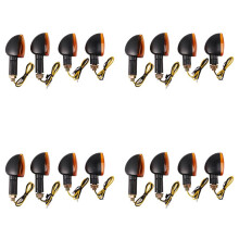 4X 12V Motorcycle Turn Signal Indicator Light Front Back Flashing Halogen Light Blinker Flash Bike Lamp for