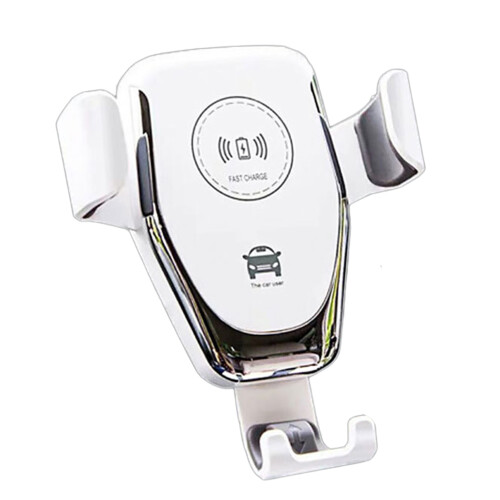 (White) Universal Car Vent Phone Holder - Wireless Charger 2
