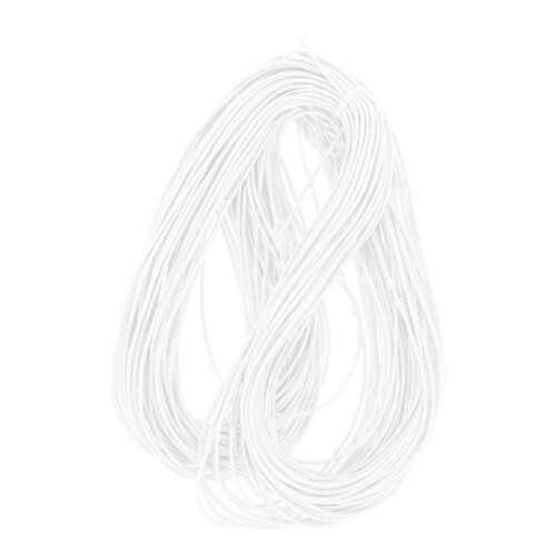 5Rolls White Elastic Line for Bracelet Making Beading DIY Accessories