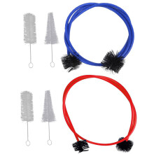 6 Pcs Trumpet Cleaning Kit with Flexible Snake Brushes for Mouthpiece and Valve Casing