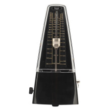 Black Mechanical Metronome 40 to 208 BPM for Piano Violin Guitar with Precise Beat and Professional Tempo Control