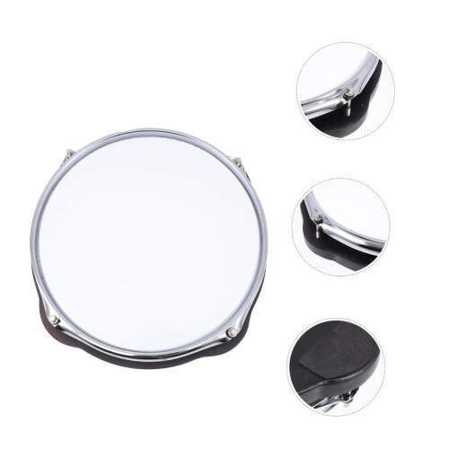 Silent Drum Practice Pad with Mute Cushion, Durable Materials for Beginners, White 1