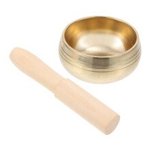 Tibetan Singing Bowl for Meditation and Yoga with Clear Sustaining Tones, Mallet and Cushion