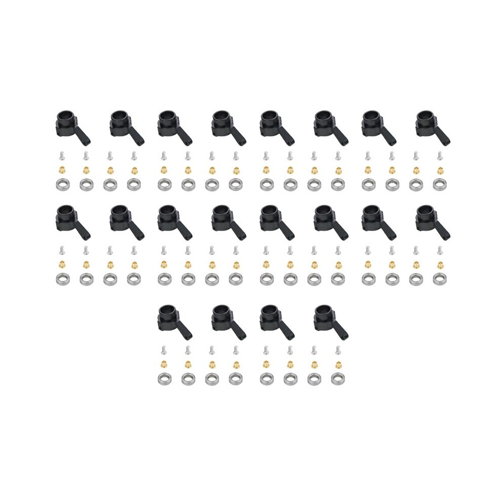 10X Metal Steering Cup Turn Cup Kit For Wpl C14 C24 C34 C44 B14 B1 B16 B24 B36 Mn D90 D91 Mn99s Rc Car Parts,Black 4713935017802