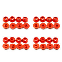 32 Pièces Métal Bielle Vis Joint Cale Rondelle Reste pour WPL C14 C24 C34 C44 MN D90 D91 D99S Voiture Télécommandée, Rouge
