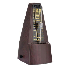 Brown Mechanical Metronome for Piano Guitar Violin – Accurate Tempo Control and Classic Vintage Design