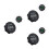 3Pièces Voltmètre Digital Étanche Noir Pour Batterie Dc 1