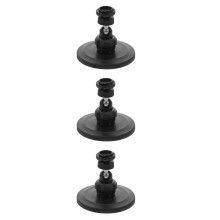 3Pièces Support Mural Caméra ABS Noir, Fixation Magnétique Extérieur