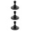 3Pièces Support Mural Caméra ABS Noir, Fixation Magnétique Extérieur 1