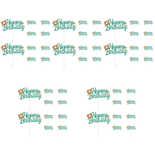 50Pièces Inserts Gâteaux Assortis Saint Patrick Topper Papier