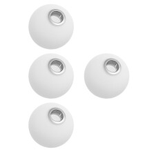 4Pcs White Glass Lamp Shade Globe Shape Replacement for Chandeliers