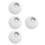 4Pcs White Glass Lamp Shade Globe Shape Replacement for Chandeliers 1