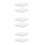 6Pcs White Plastic Flowerpot Trays Durable Square Planter Drip Saucers 1