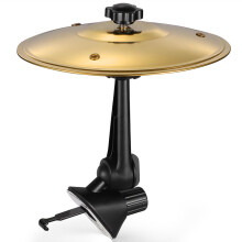 Car Air Vent Cymbal with Clear Metallic Sound, Gold Mini Drum Cymbal for Car Dashboard or Vent