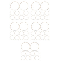 50Pcs Versatile Beige Rubber Rings for Microphone Shock Mount Holder