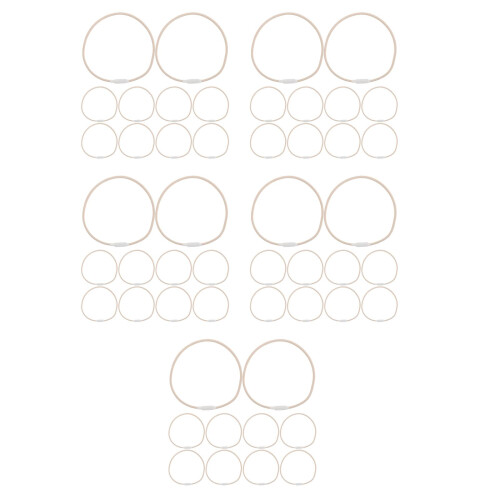 50Pcs Versatile Beige Rubber Rings for Microphone Shock Mount Holder