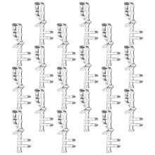 18Pcs Wear-Resistant Plastic Valance Clips for Window Blinds in Silver