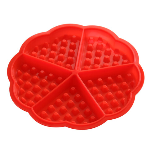 (Heart-shaped) Silicone Waffle Maker, Nonstick Baking Mold, DIY Tool 1