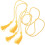 8Pièces D'honneur Graduation Orange En Polyester Pompons 3