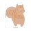 (squirrel) 3D Cartoon Cookie Cutter, Durable Baking Tool 3