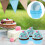 200Pièces Liners Gâteau Papier Bleu Pour Cupcakes Muffins Chocolats 10