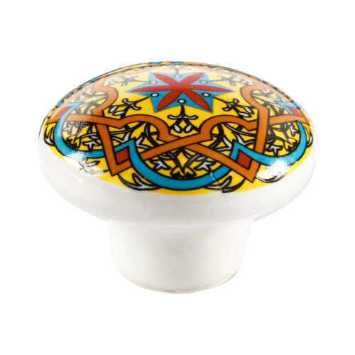 (1) Boho Ceramic Knobs for Cabinets & Drawers 1
