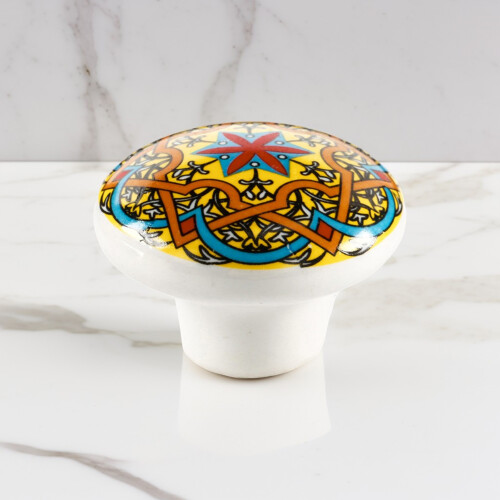(1) Boho Ceramic Knobs for Cabinets & Drawers 2