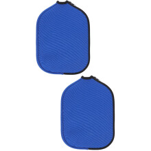 2Pcs Table Tennis Racket Bag Blue Protective Paddle Storage Case