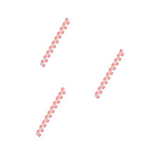 3Pcs PVC Water Level Measuring Sticker Red Reflective Self Adhesive