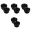 8Pcs Floor Drain Backflow Preventer Black ABS for Shower and Garage 1