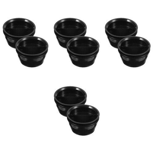 8Pcs Floor Drain Backflow Preventer Black ABS for Shower and Garage