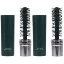 2Pcs Green Anti-Static Roll Hairbrush for Blow Drying and Styling
