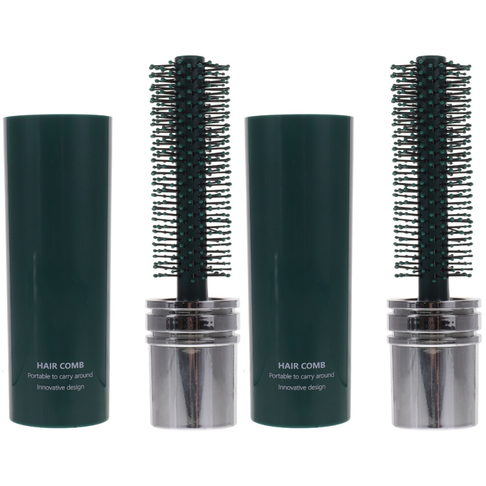 Inoomp Green 2Pcs Anti-Static Roll Hairbrush For Blow Drying And Styling