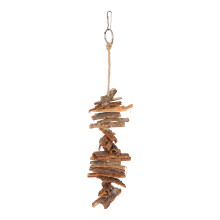 Bird Bark Chew Toy - Natural Durable Hangable Chews for Parrots Boredom Relief