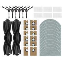 38PCS for Lydsto R1 / R1D , MiWhole M9 Lite, Eve Rook Spare Parts Vacuum Brush Mop Cloth Filter Dust Bag