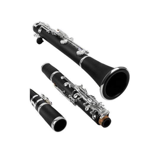 Professional Bb Clarinet B Flat with Bright Focused Tone for Beginners and Students with Case 1